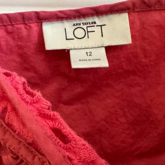 Ann Taylor LOFT Pink Sundress Size 12 - Picture 4 of 4